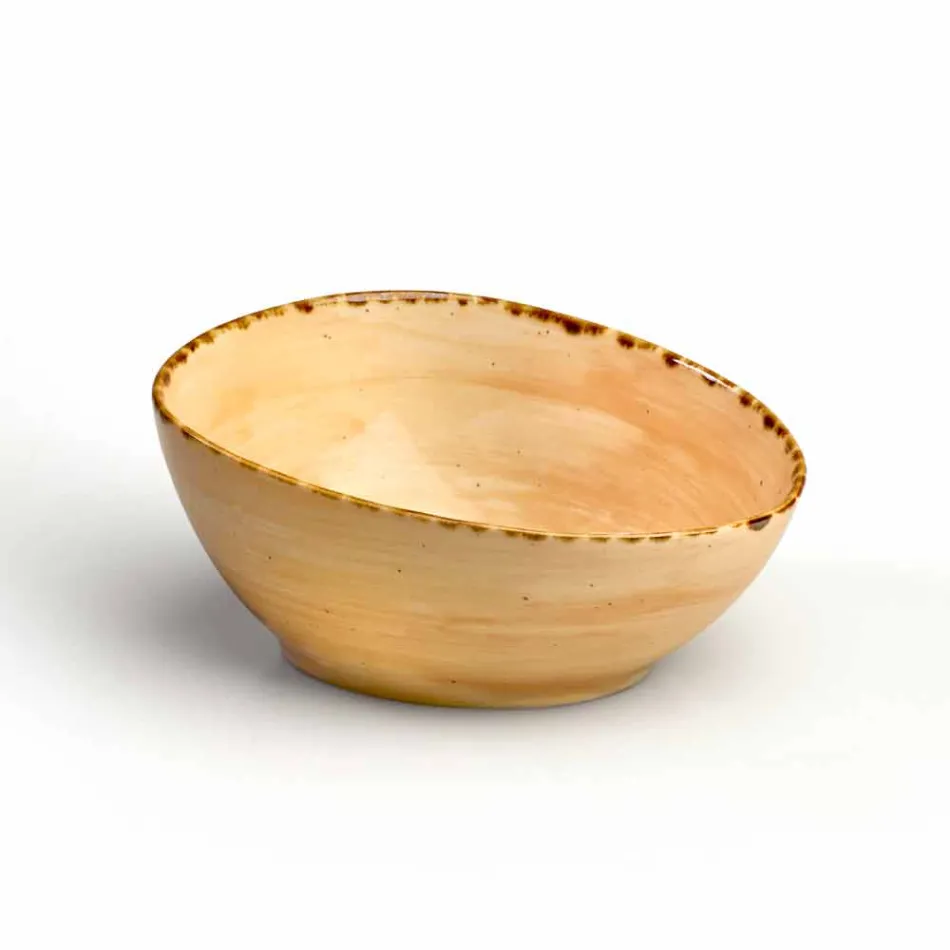 Servizio 8 Piatti Moderni Design Rettangolare e Ciotola in Gres Colorati - Simba Viadurini