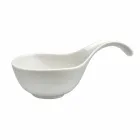 Servizio Aperitivo 12 Pezzi Piatti Design in Porcellana Bianca Moderni - Nalah Viadurini