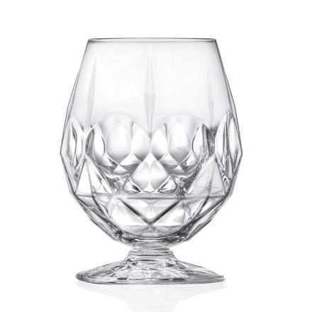 Servizio Bicchiere Calice Basso da Liquore in Eco Cristallo 12 Pz - Bromeo Viadurini