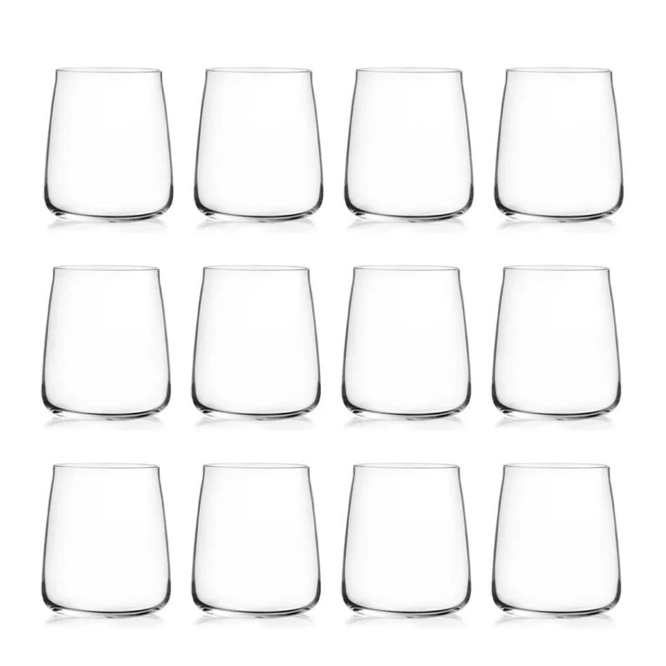 Servizio Bicchieri Tumbler Acqua Eco Cristallo Minimale 12 Pz - Primordio Viadurini