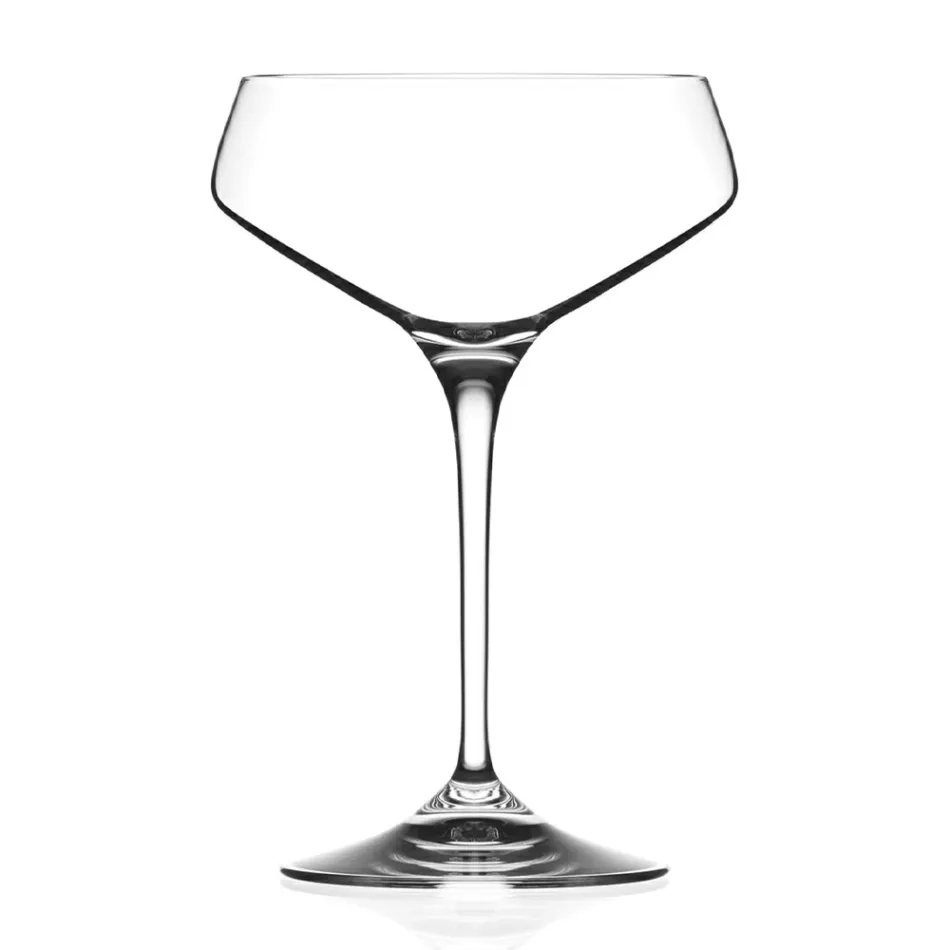 Servizio Calici da Champagne in Cristallo Ecologico Italiano 12 Pz - Etera Viadurini