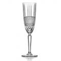 Servizio Calici Flute da Champagne in Eco Cristallo Decoro 12 Pz - Brioso