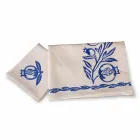 Servizio Colazione Artigianale Italiano Stampa a Mano su Tessuti Antichi -Marchi Viadurini