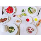 Servizio da Portata Moderno Bianco Porcellana Design Ovale 2 Pezzi - Telescopo Viadurini