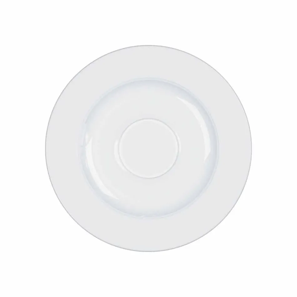 Servizio da Tè Completo Design Moderno in Porcellana Bianca 14 Pezzi - Telescopo Viadurini