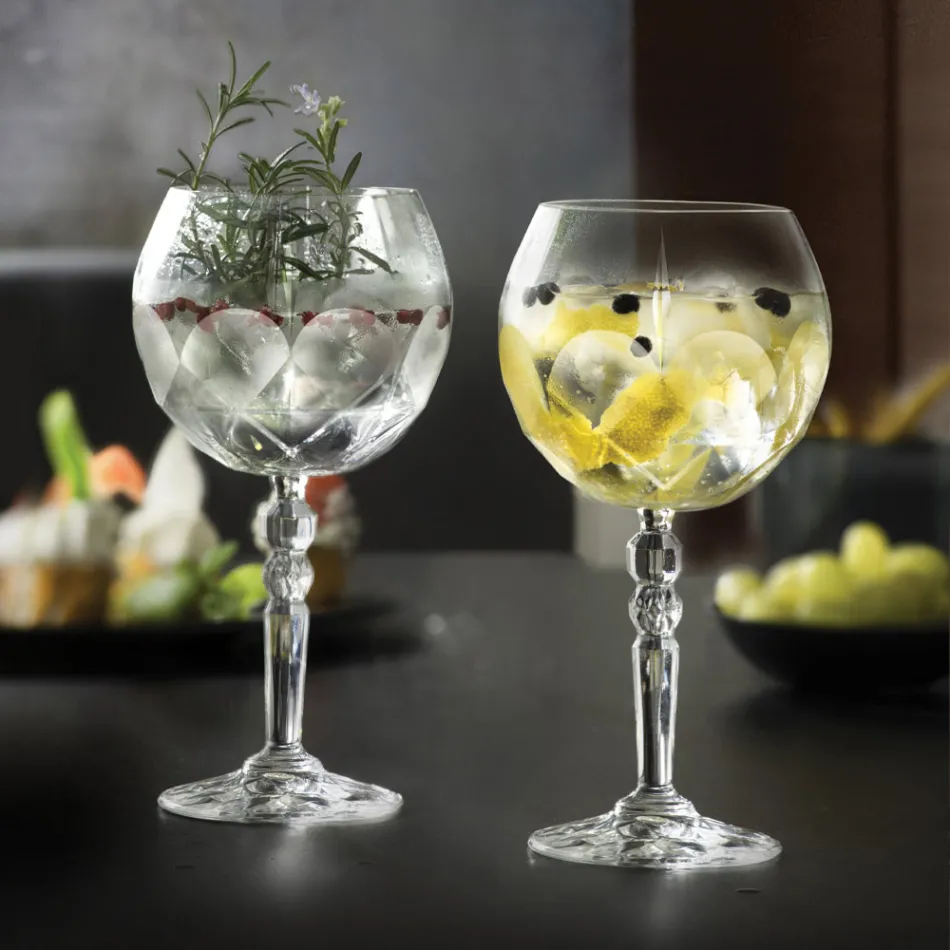 Servizio di Calici da Cocktail Gin Tonic in Eco Cristallo 12 Pz - Bromeo Viadurini