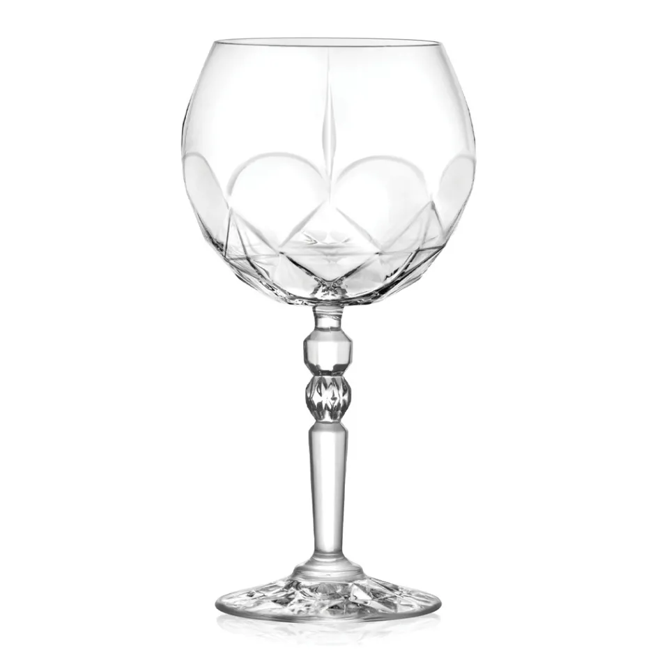 Servizio di Calici da Cocktail Gin Tonic in Eco Cristallo 12 Pz - Bromeo Viadurini