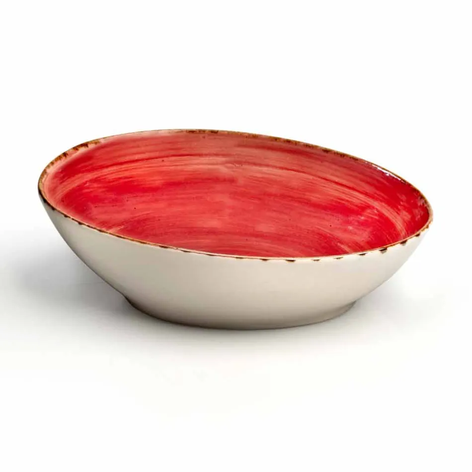 Servizio di Piatti Moderni da 16 Pezzi Design in Gres Colorati Eleganti - Simba Viadurini