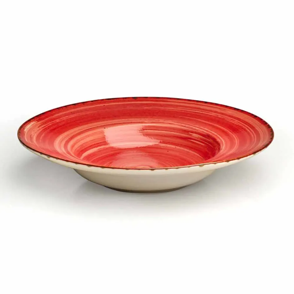 Servizio di Piatti Moderni da 16 Pezzi Design in Gres Colorati Eleganti - Simba Viadurini