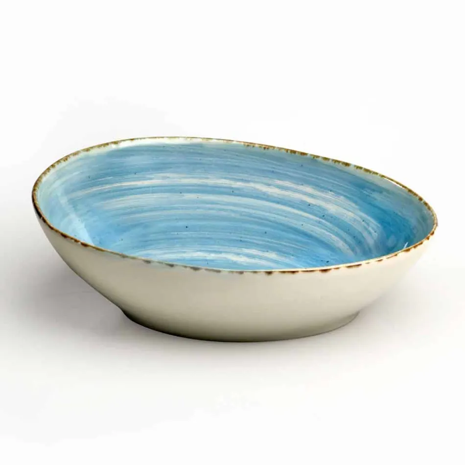 Servizio di Piatti Moderni da 16 Pezzi Design in Gres Colorati Eleganti - Simba Viadurini