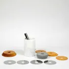 Servizio per Cocktail Accessori da Aperitivo in Marmo, Legno, Acciaio - Normanno Viadurini