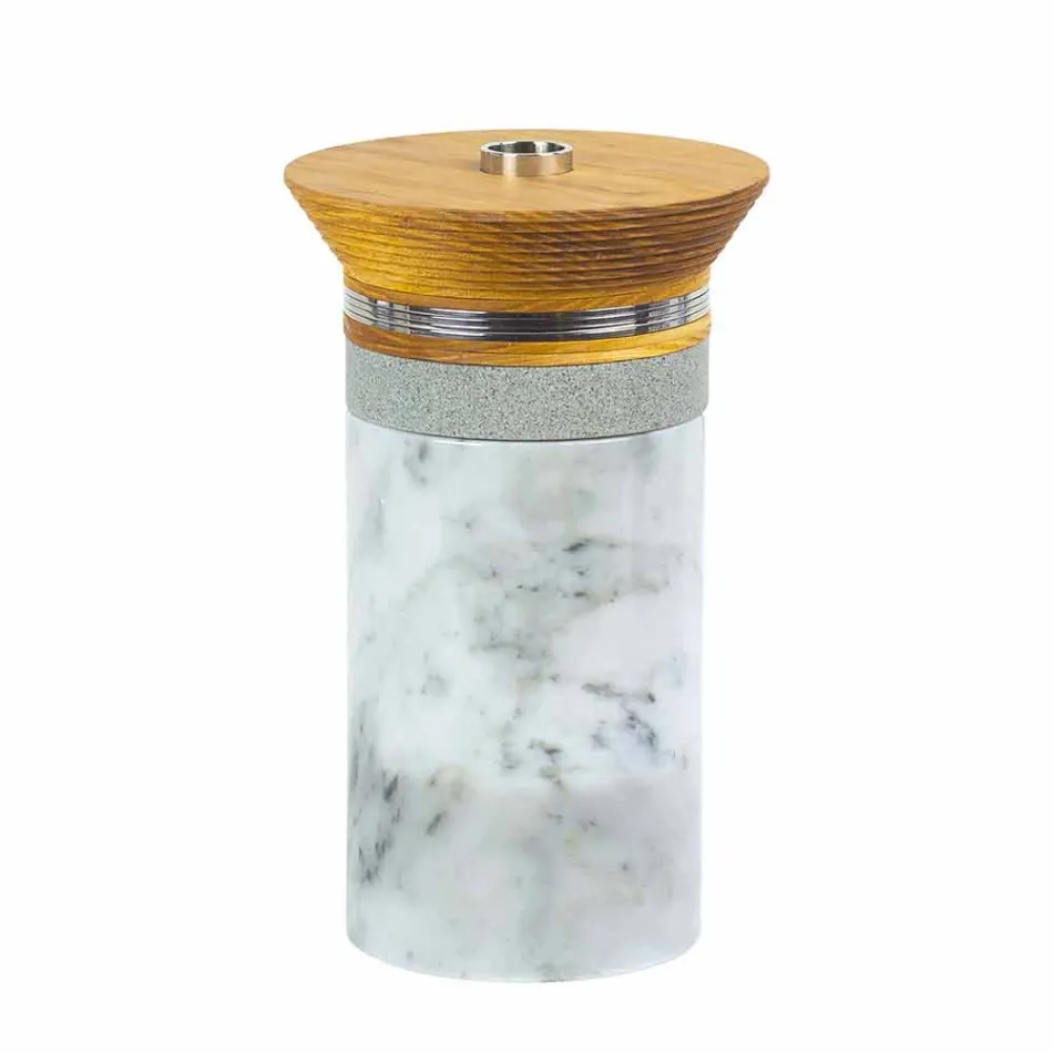 Servizio per Cocktail Accessori da Aperitivo in Marmo, Legno, Acciaio - Normanno Viadurini