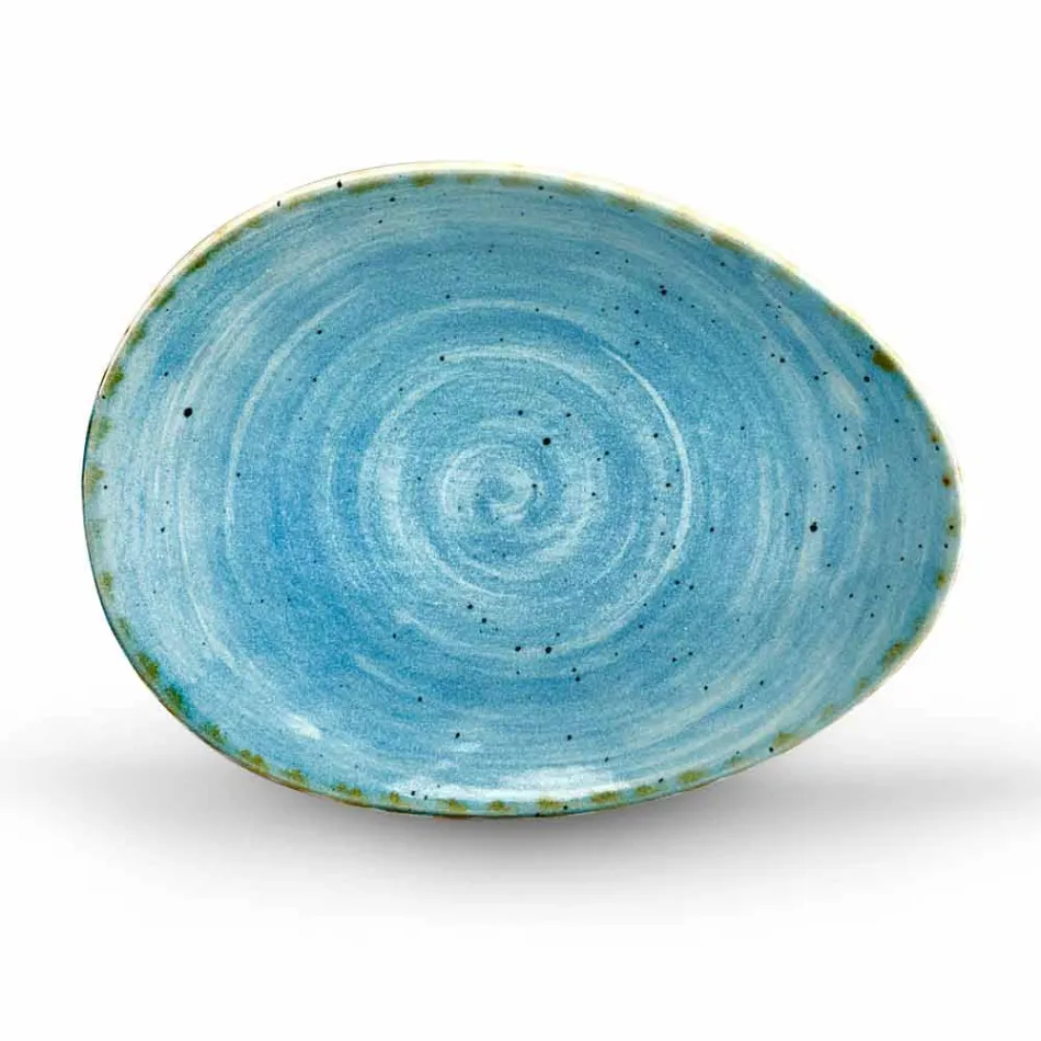 Servizio Piatti da Aperitivo 12 Pezzi in Gres Colorato di Design Moderno - Simba Viadurini