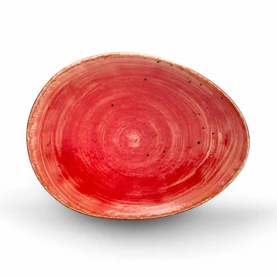 Servizio Piatti da Aperitivo 12 Pezzi in Gres Colorato di Design Moderno - Simba Viadurini