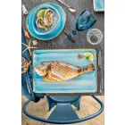 Servizio Piatti da Aperitivo 12 Pezzi in Gres Colorato di Design Moderno - Simba Viadurini