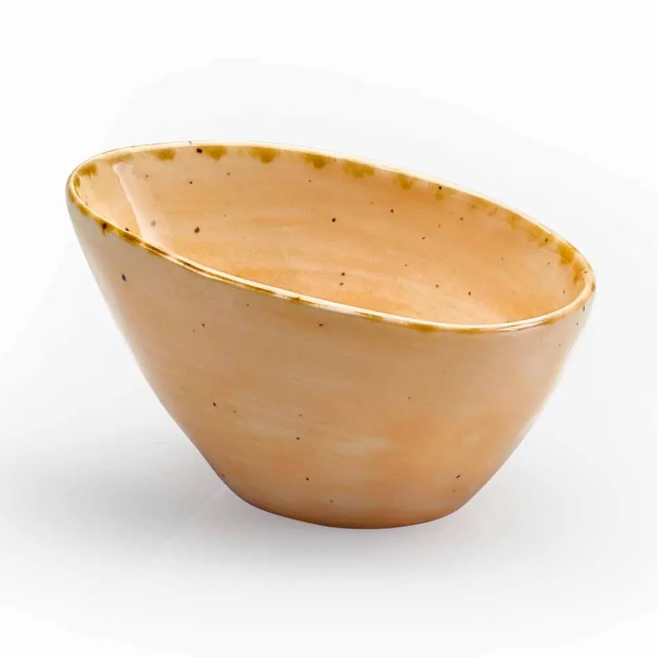 Servizio Piatti da Aperitivo 12 Pezzi in Gres Colorato di Design Moderno - Simba Viadurini