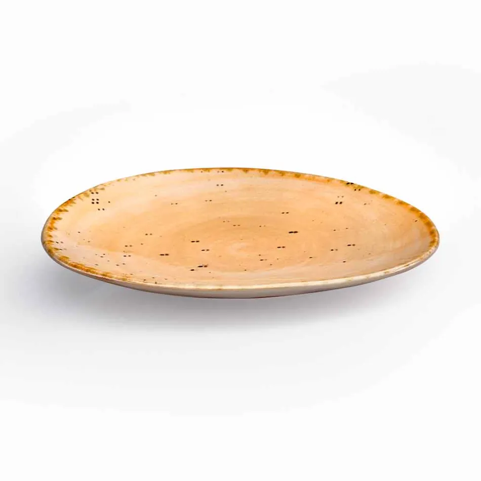 Servizio Piatti da Aperitivo 12 Pezzi in Gres Colorato di Design Moderno - Simba Viadurini