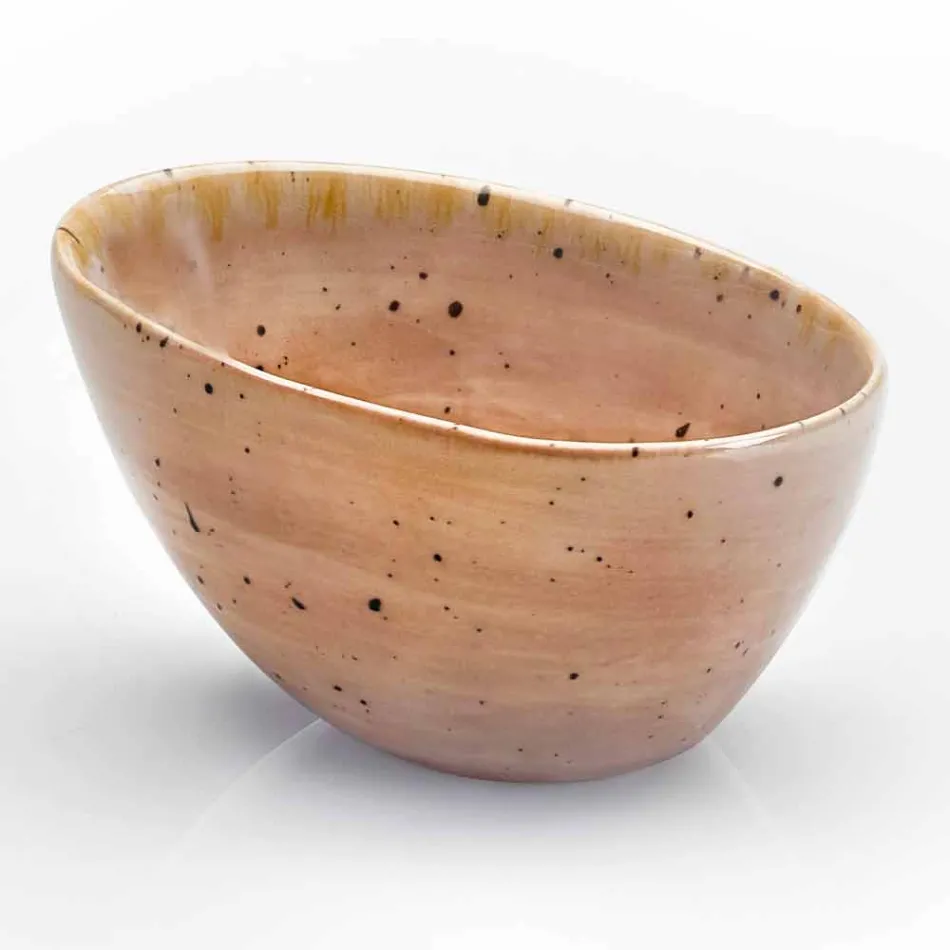 Servizio Piatti da Aperitivo 12 Pezzi in Gres Colorato di Design Moderno - Simba Viadurini