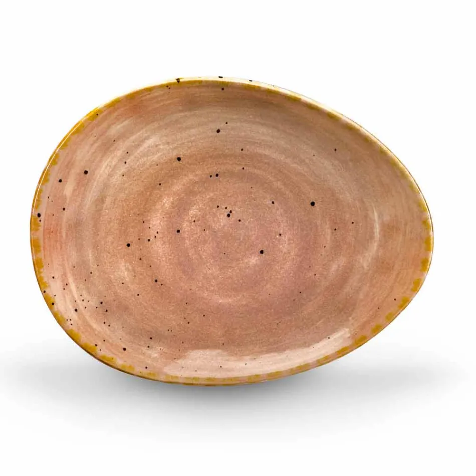 Servizio Piatti da Aperitivo 12 Pezzi in Gres Colorato di Design Moderno - Simba Viadurini