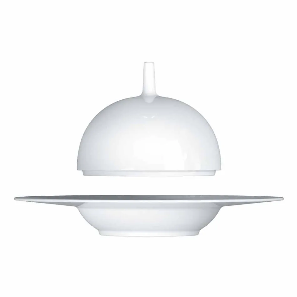 Servizio Piatti Moderni ed Elaganti da Pranzo in Porcellana 24 Pezzi - Telescopo Viadurini