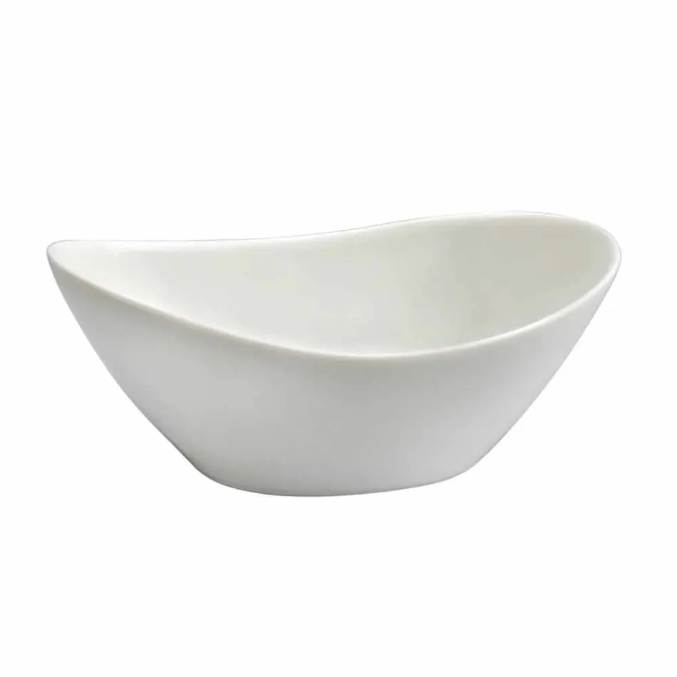 Servizio Piatti Portata o da Pranzo Moderni in Porcellana 14 Pezzi - Nalah Viadurini