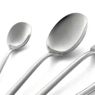 Servizio Posate in Acciaio Inox Lucido Design Squadrato 24 Pezzi - Bumbun Viadurini