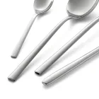 Servizio Posate in Acciaio Inox Lucido Design Squadrato 24 Pezzi - Bumbun Viadurini