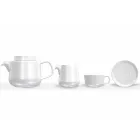 Servizio Tazza e Sottotazza con Teiera e Lattiera Porcellana 14 Pezzi - Artico Viadurini