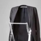 Servomuto da Camera Pieghevole in Cristallo Acrilico Trasparente - Stecla Viadurini