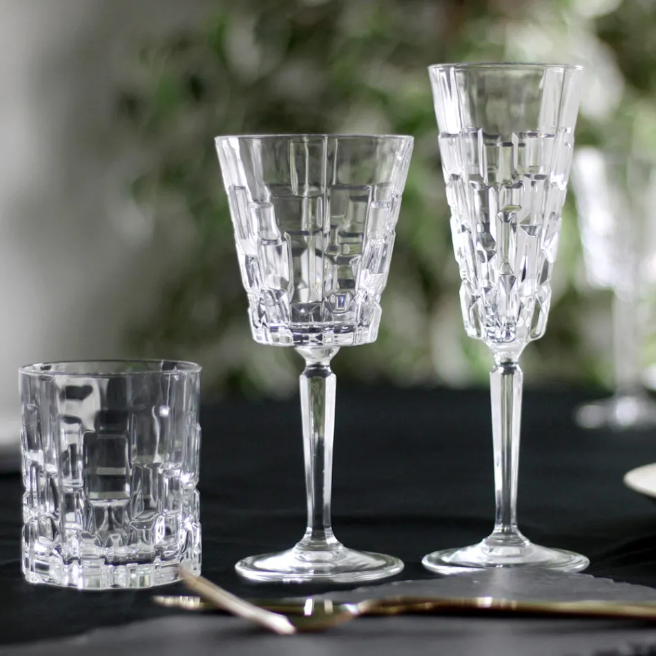 Set 18 Bicchieri Cristallo Lusso - Luxuryglass25 Viadurini