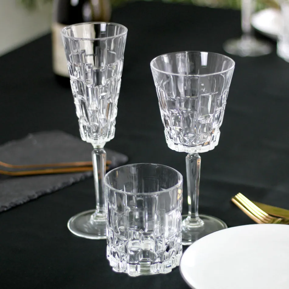 Set 18 Bicchieri Cristallo Lusso - Luxuryglass25 Viadurini