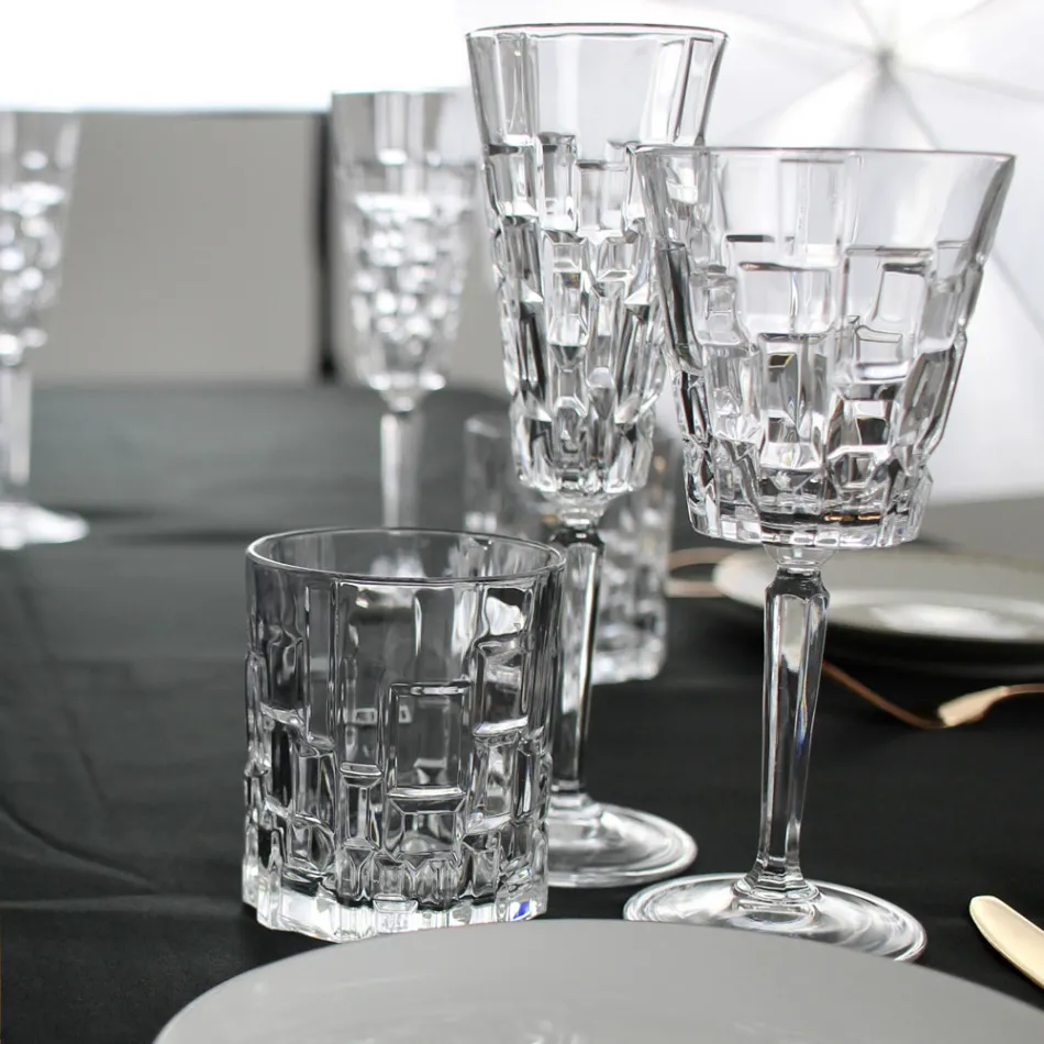 Set 18 Bicchieri Cristallo Lusso - Luxuryglass25 Viadurini