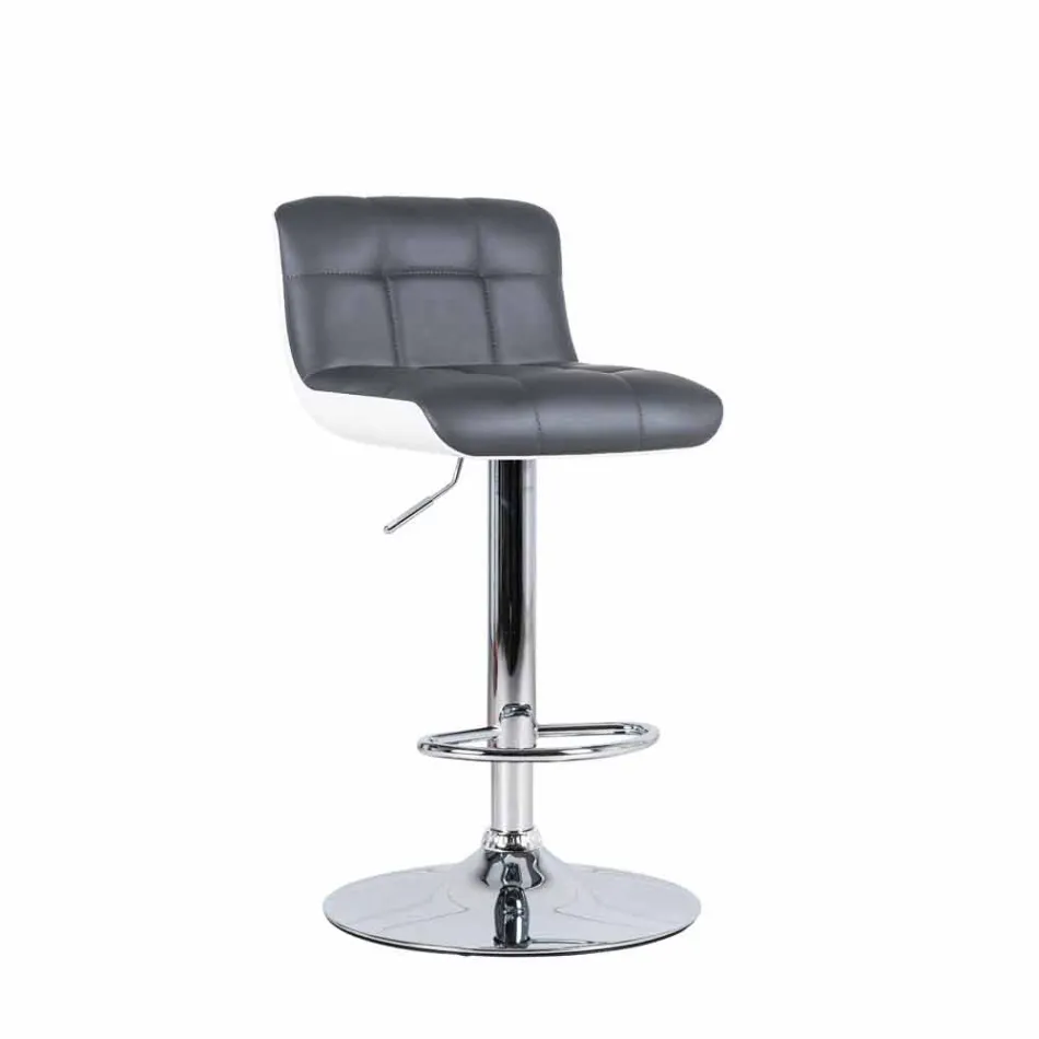 Set 2 sgabelli imbottiti di design, regolabili in altezza Ida Viadurini