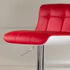 Set 2 sgabelli imbottiti di design, regolabili in altezza Ida Viadurini