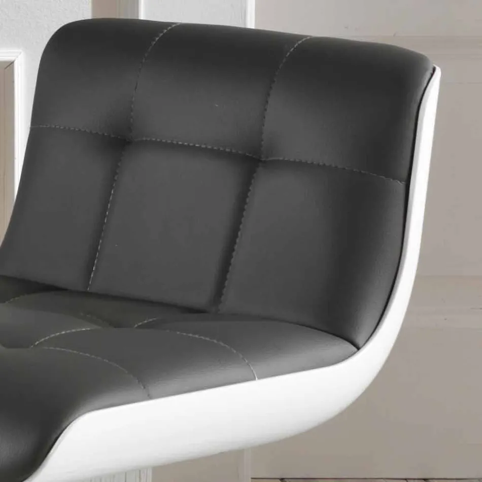 Set 2 sgabelli imbottiti di design, regolabili in altezza Ida Viadurini