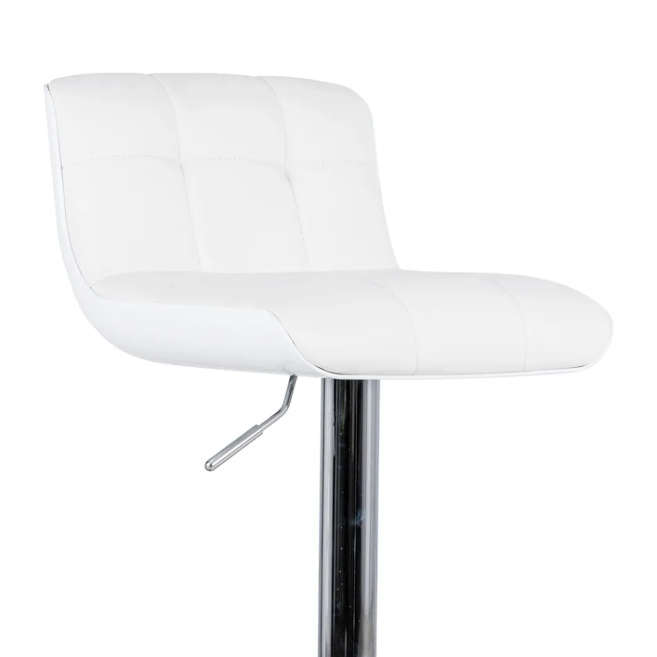 Set 2 sgabelli imbottiti di design, regolabili in altezza Ida Viadurini