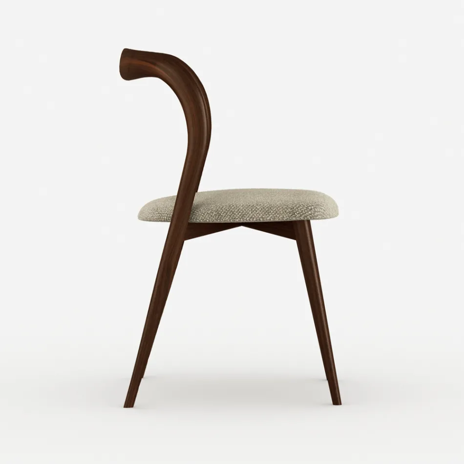 Set 4 Sedie da Pranzo Eleganti in Legno Massello di Design Made in Italy - Numa Viadurini