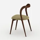 Set 4 Sedie da Pranzo Eleganti in Legno Massello di Design Made in Italy - Numa Viadurini