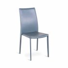 Set 4 sedie moderne in ecopelle Gioia, interamente rivestite Viadurini