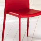 Set 4 sedie moderne in ecopelle Gioia, interamente rivestite Viadurini
