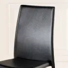 Set 4 sedie moderne in ecopelle Gioia, interamente rivestite Viadurini