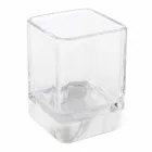 Set accessori da bagno moderno in marmo Calacatta e vetro Carona Viadurini