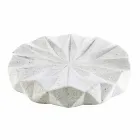 Set accessori moderni da bagno da appoggio in resina bianca Levice Viadurini