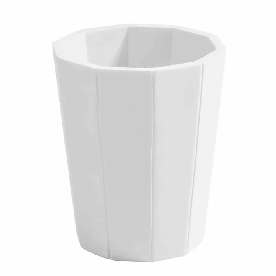 Set accessori moderni da bagno da appoggio in resina Rivello Viadurini