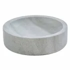 Set accessori moderni da bagno in pietra grigia Montale Viadurini