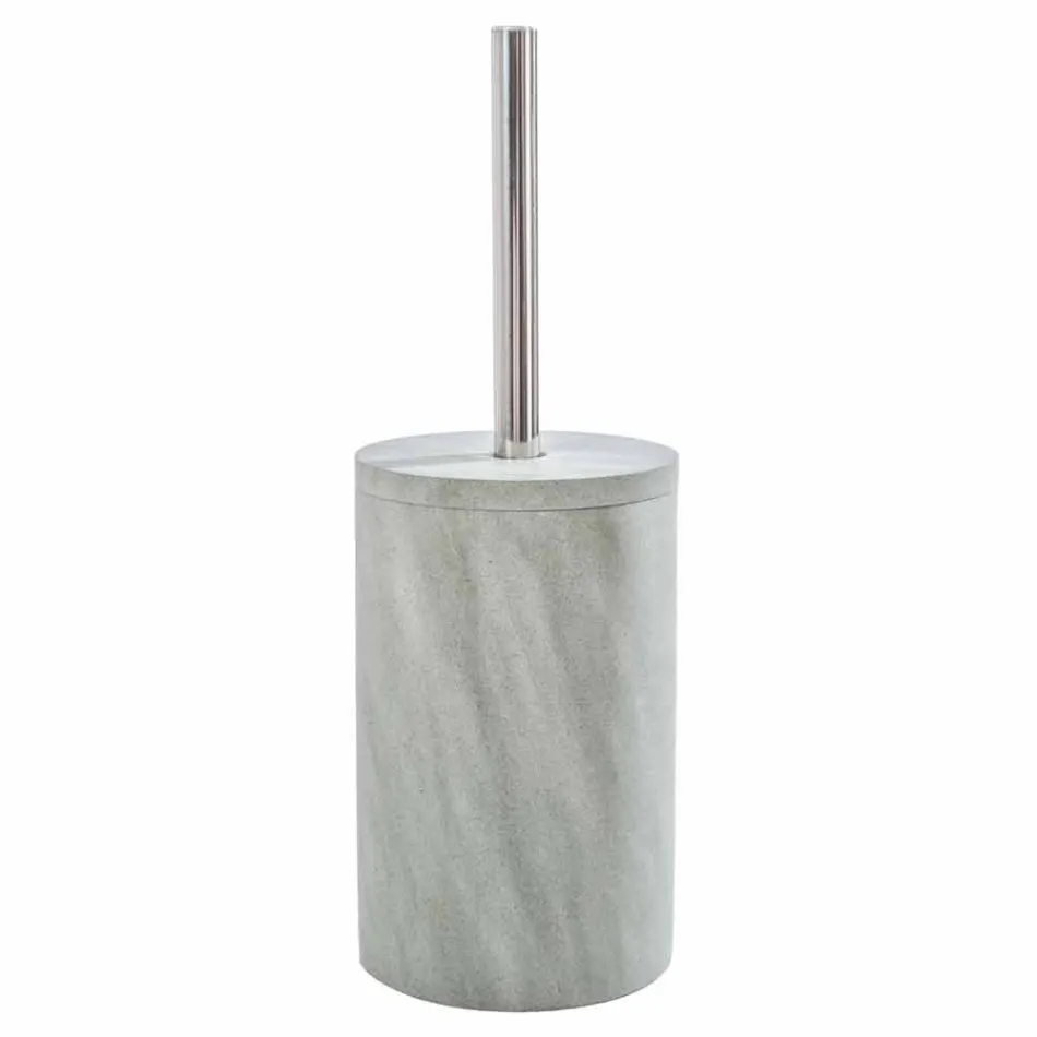 Set accessori moderni da bagno in pietra grigia Montale Viadurini