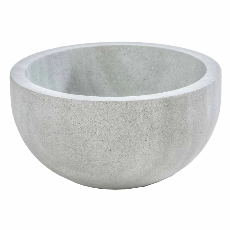 Set accessori moderni da bagno in pietra grigia Montale Viadurini