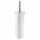 Set accessori moderni per bagno in ceramica e legno Carsoli Viadurini