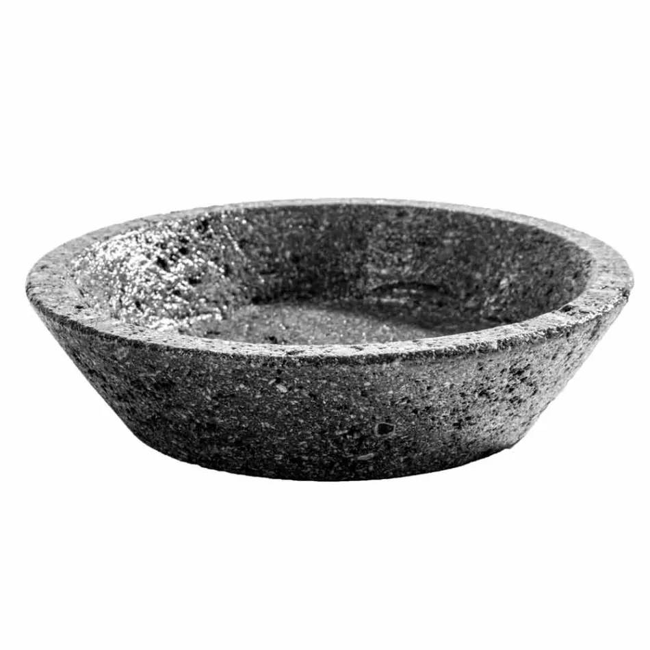 Set accessori per bagno moderni in pietra lavica Montiano Viadurini