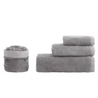 Set Bagno 8 Pezzi in Spugna di Puro Cotone Tutto Tinto in Capo - Smooth Viadurini